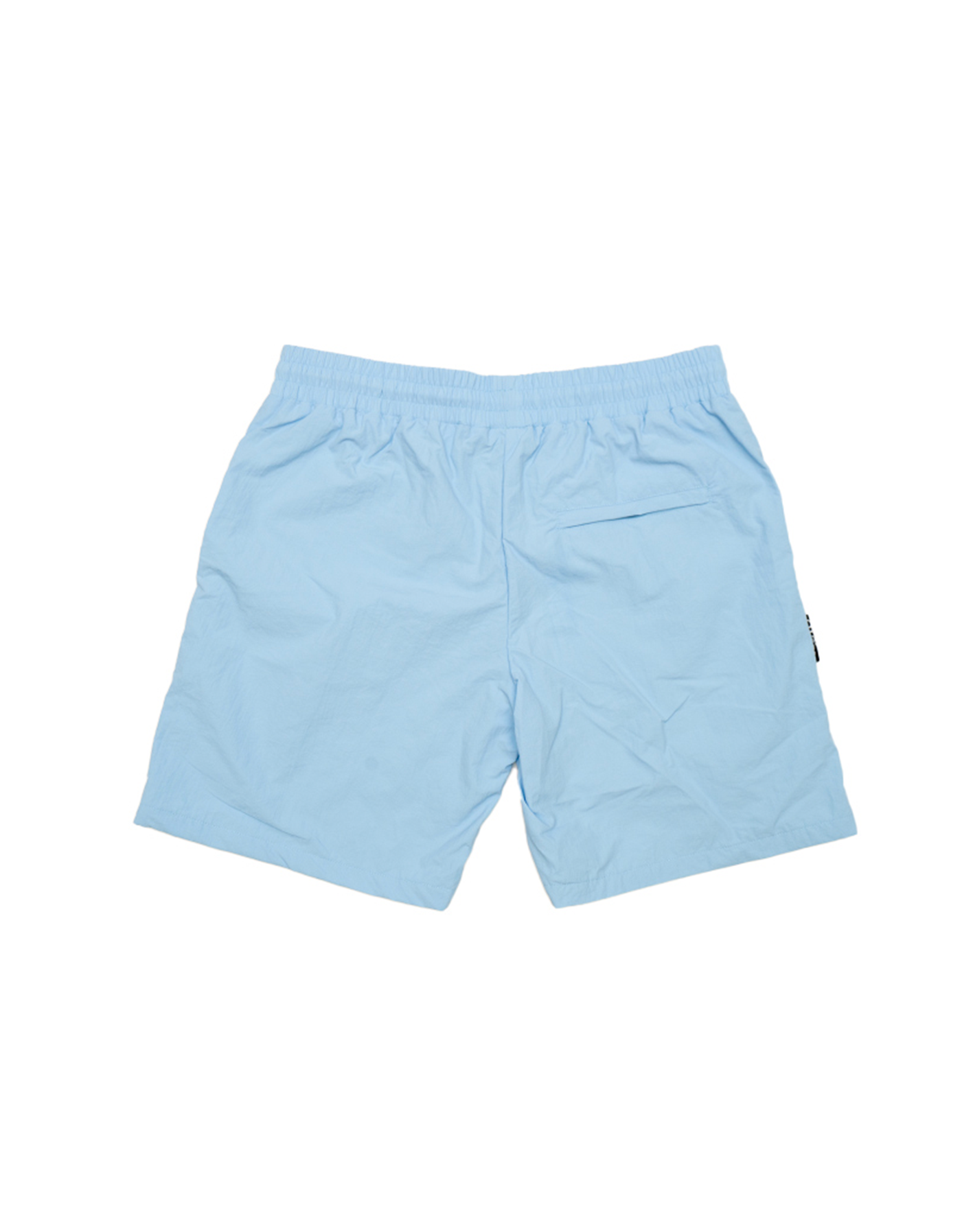 DANCE & MUSIC BABYBLUE NYLON SWIMSHORTS